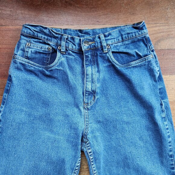 L.L. Bean Medium Wash High Rise Relaxed Fit Jeans Size 10 Petite - Picture 4 of 16